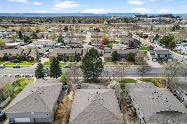 1280 Sable Blvd, Aurora, CO 80011 - bird's eye view with a residential view and a mountain view