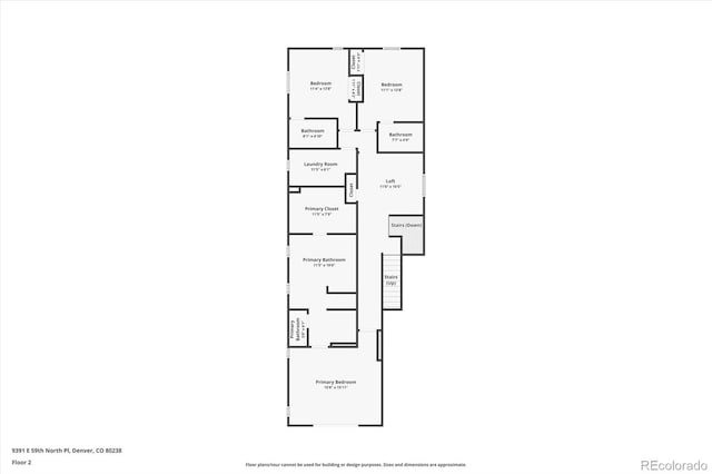 9391 E 59th N Pl, Denver, CO 80238 - view of floor plan / room layout