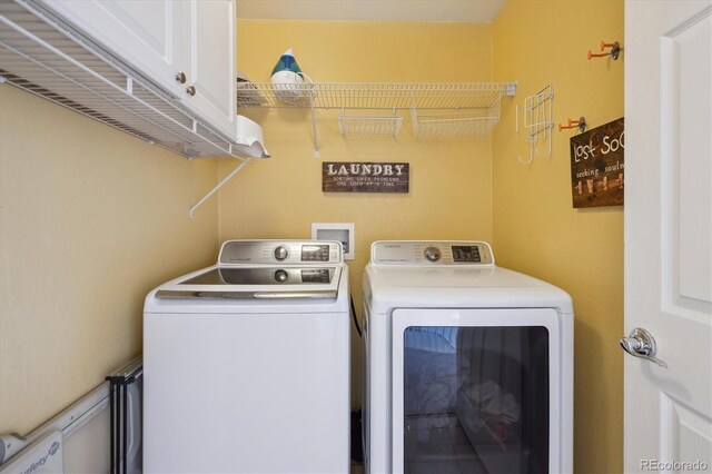 11866 High Desert Rd, Parker, CO 80134 - laundry room with independent washer and dryer and cabinet space