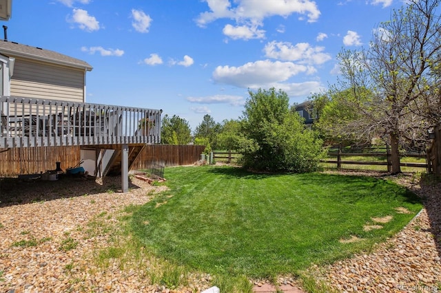 11866 High Desert Rd, Parker, CO 80134 - view of yard with a deck