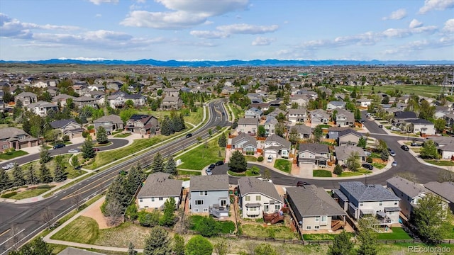 11866 High Desert Rd, Parker, CO 80134 - aerial perspective of suburban area with a mountainous background