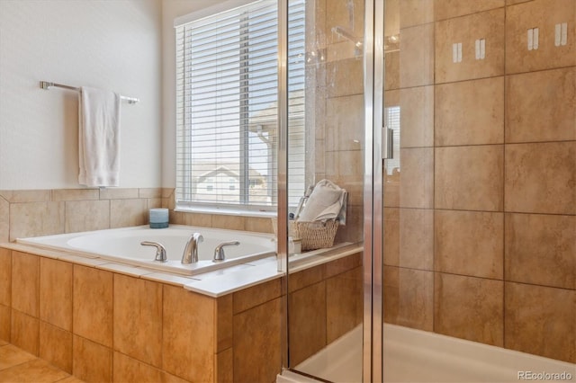 11866 High Desert Rd, Parker, CO 80134 - bathroom with a stall shower and a garden tub