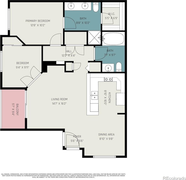 8707 E Florida Ave Unit 709, Denver, CO 80247 - property floor plan