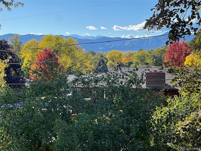 view of mountain feature