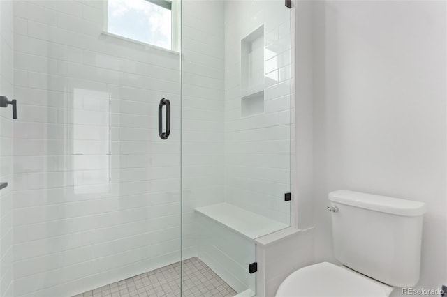 5608 Grandville Ave, Longmont, CO 80503 - full bath with a shower stall and tile patterned floors