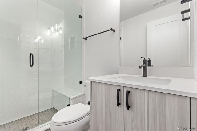 5608 Grandville Ave, Longmont, CO 80503 - bathroom with vanity and a stall shower