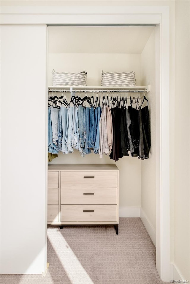 view of closet