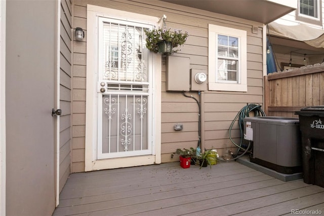 view of entrance to property