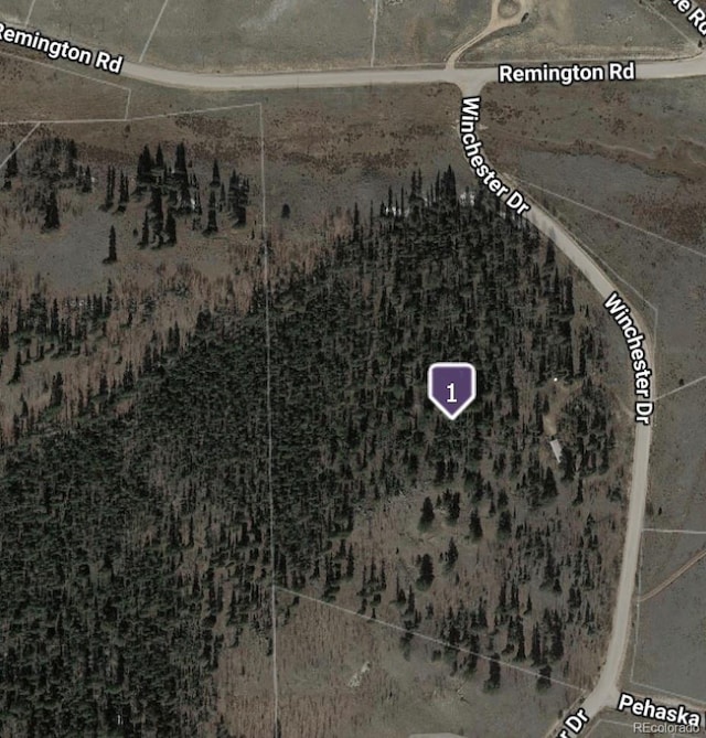 1245 Winchester Dr, Como, CO 80432 - aerial view of property's location