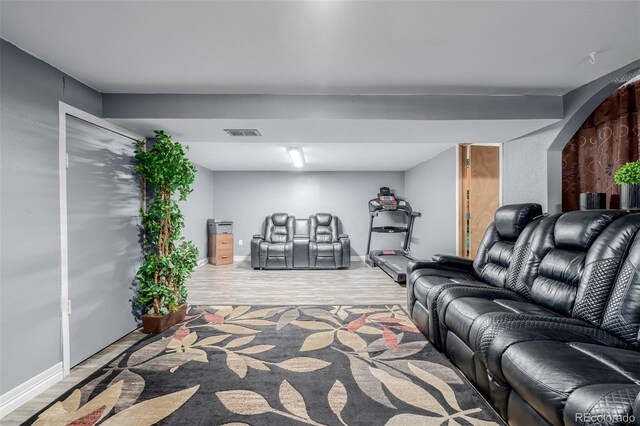 9170 Aspen Dr, Thornton, CO 80229 - living room with light wood-type flooring and baseboards