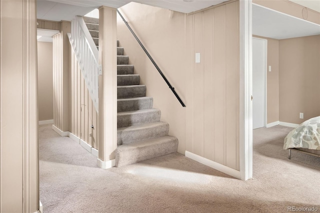 424 S Leyden St, Denver, CO 80224 - stairway featuring carpet and baseboards