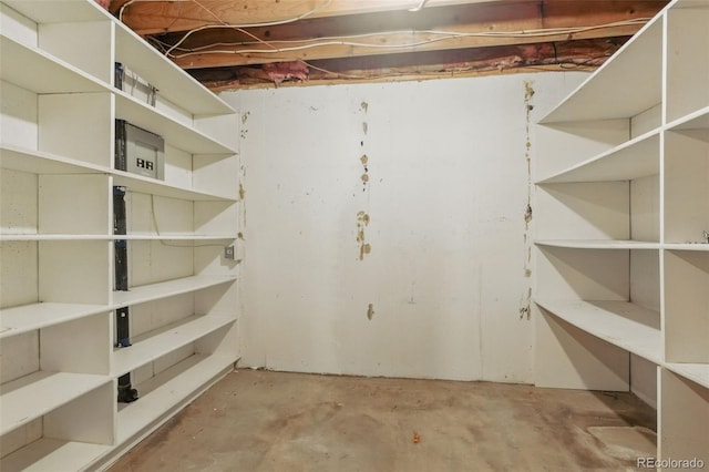 view of storage room