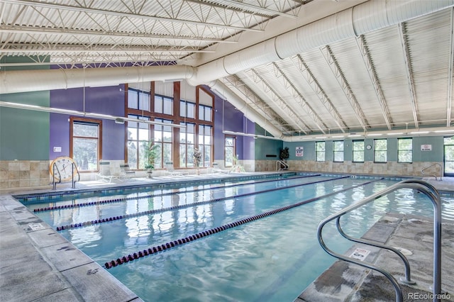 view of indoor community pool