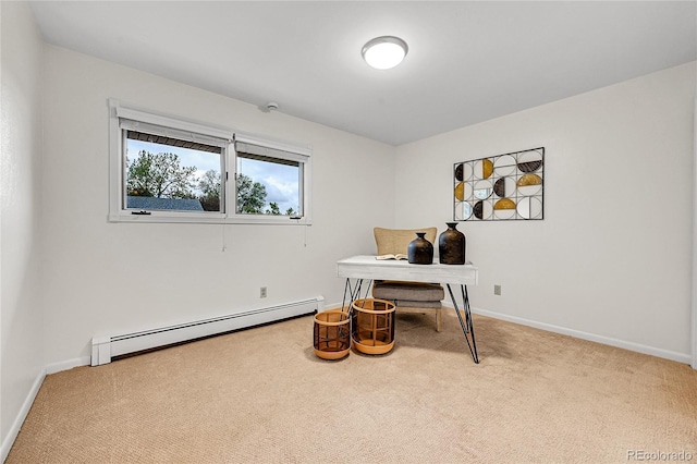 7076 S Spruce Dr W, Centennial, CO 80112 - carpeted office with a baseboard heating unit and baseboards