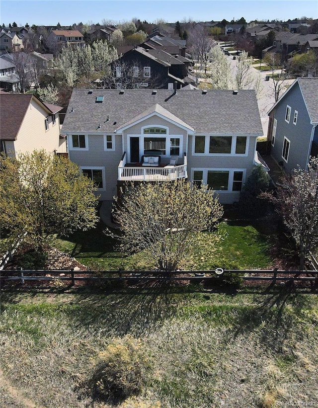 exterior space featuring a residential view