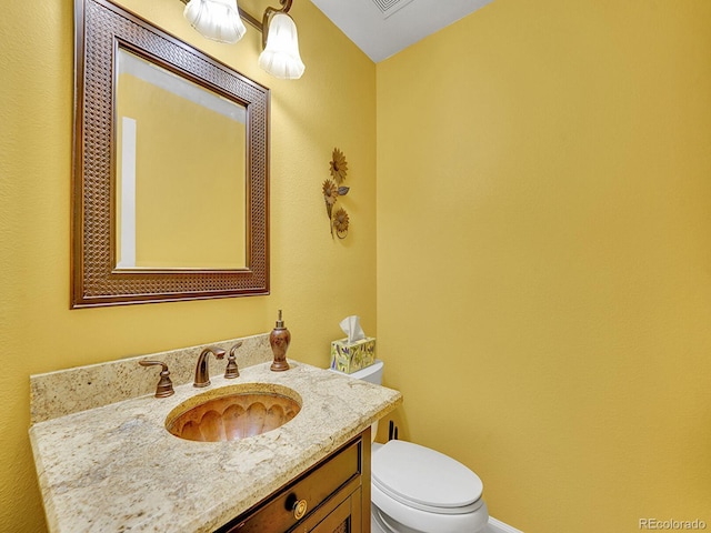 1052 Northampton Ct, Highlands Ranch, CO 80126 - half bath featuring toilet and vanity