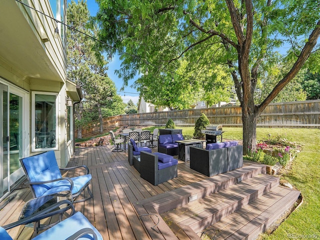 1052 Northampton Ct, Highlands Ranch, CO 80126 - deck featuring a fenced backyard