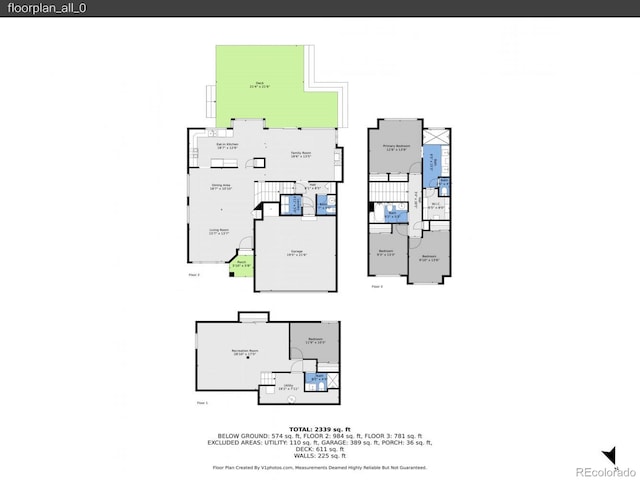 1052 Northampton Ct, Highlands Ranch, CO 80126 - view of property floor plan