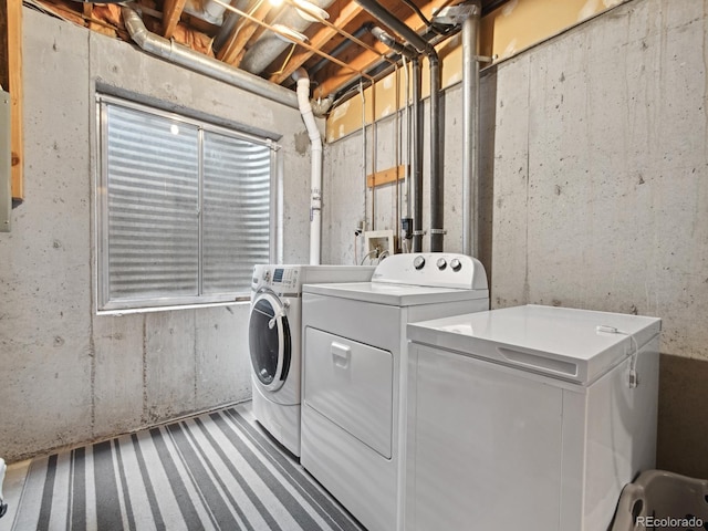 laundry room featuring washer and dryer