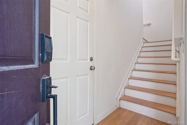 17145 Waterhouse Cir Unit F, Parker, CO 80134 - stairs with wood finished floors and baseboards