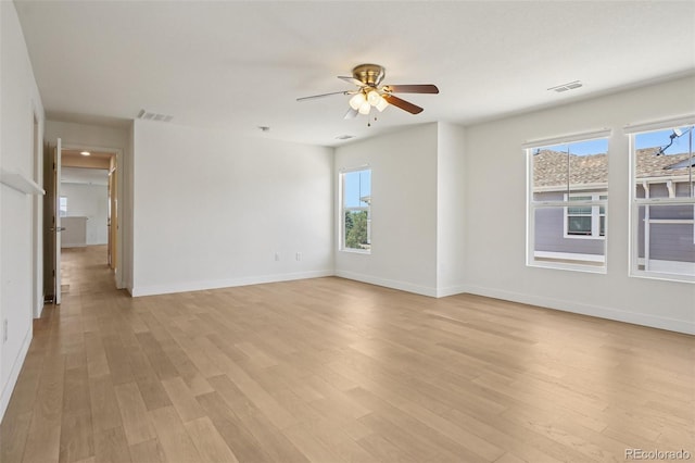 17145 Waterhouse Cir Unit F, Parker, CO 80134 - empty room with light wood finished floors and a ceiling fan