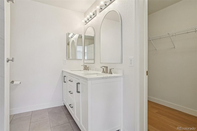 17145 Waterhouse Cir Unit F, Parker, CO 80134 - full bath with double vanity and a walk in closet