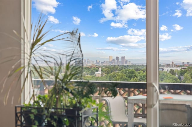 4570 E Yale Ave Unit 1104, Denver, CO 80222 - balcony with a skyline view