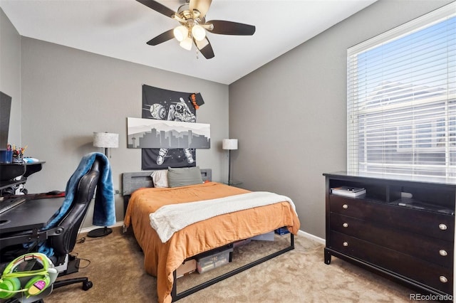 12264 Olive Way, Thornton, CO 80602 - carpeted bedroom featuring an office area and ceiling fan