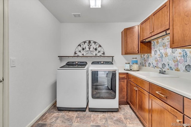 1385 Candleglow St, Castle Rock, CO 80109 - laundry room featuring washer and dryer, cabinet space, and baseboards