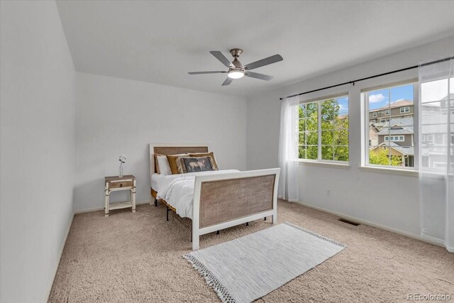 1385 Candleglow St, Castle Rock, CO 80109 - bedroom featuring carpet, baseboards, and ceiling fan