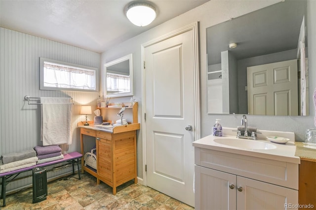 24857 US Highway 160, Walsenburg, CO 81089 - bathroom featuring vanity and stone finish floors