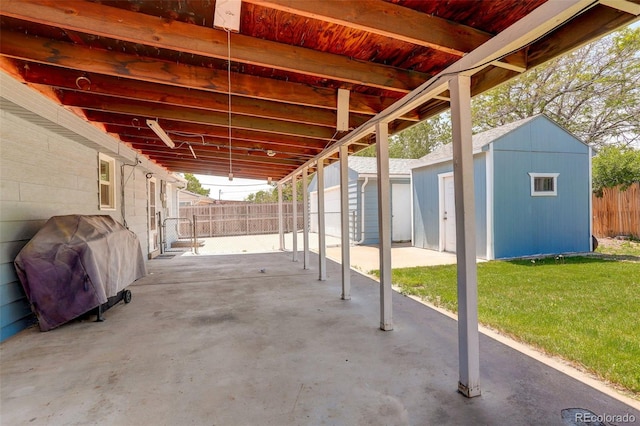 7291 Bryant St, Westminster, CO 80030 - fenced backyard featuring a patio area and a grill
