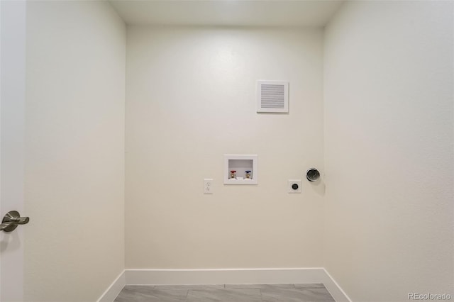 1183 S Pierson Ct, Denver, CO 80232 - laundry area featuring baseboards, washer hookup, and hookup for an electric dryer