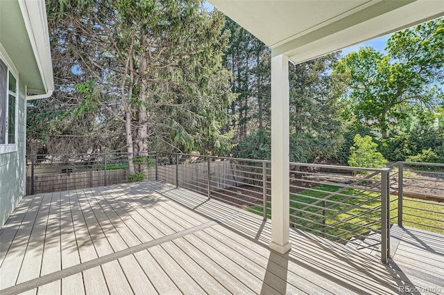 1183 S Pierson Ct, Denver, CO 80232 - wooden terrace with view of scattered trees