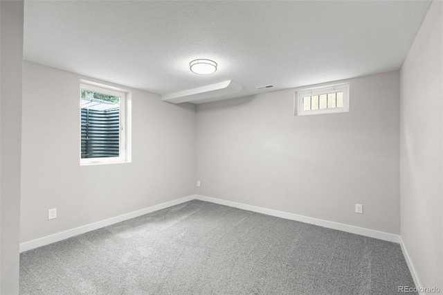 1310 E Amherst Ave, Englewood, CO 80113 - basement featuring carpet floors and a textured ceiling