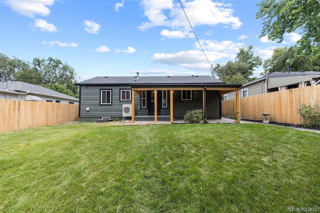 1310 E Amherst Ave, Englewood, CO 80113 - rear view of house featuring a fenced backyard and a patio area