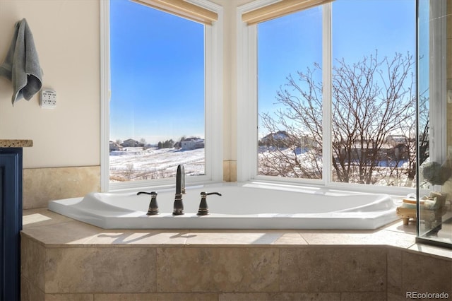 10044 E 146th Pl, Brighton, CO 80602 - full bath featuring plenty of natural light and a garden tub