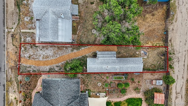 1320 H St, Salida, CO 81201 - view from above of property with property boundaries highlighted