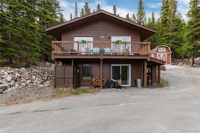 159 Lake Rd, Idaho Springs, CO 80452 - rear view of house with a deck