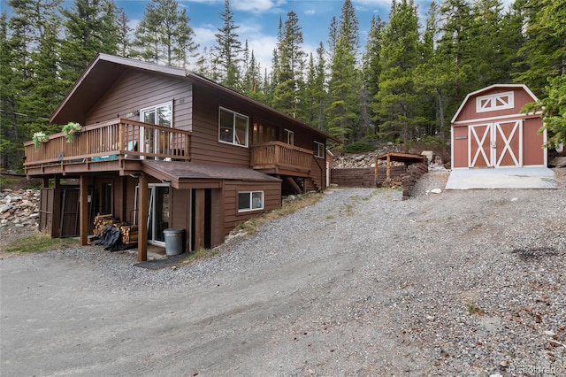 159 Lake Rd, Idaho Springs, CO 80452 - view of side of home featuring a wooden deck