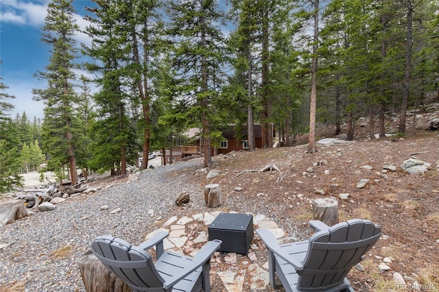 159 Lake Rd, Idaho Springs, CO 80452 - view of yard featuring a fire pit