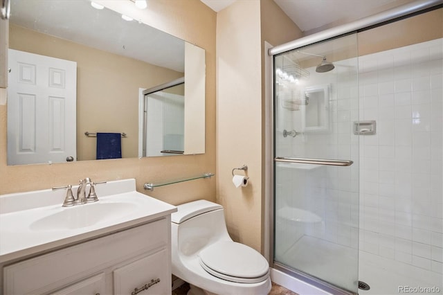 19061 E Oxford Dr, Aurora, CO 80013 - bathroom featuring a shower stall and vanity