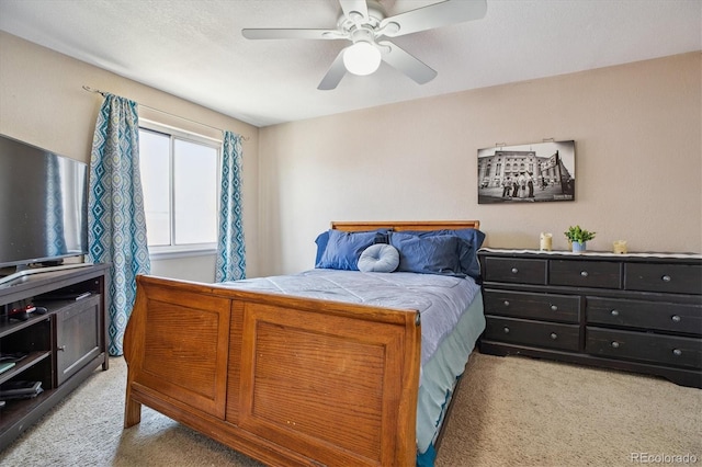 19061 E Oxford Dr, Aurora, CO 80013 - bedroom with light carpet and ceiling fan