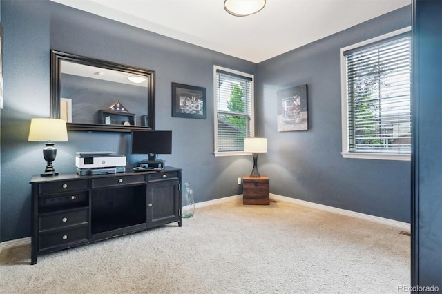 10258 Pennington Ln, Highlands Ranch, CO 80126 - home office featuring carpet flooring and baseboards