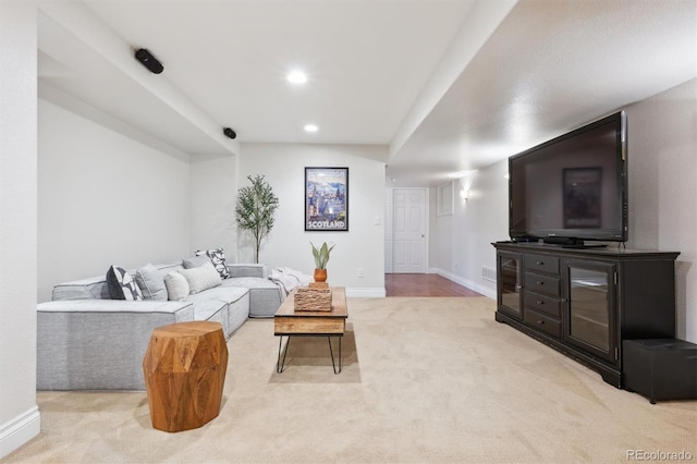 10258 Pennington Ln, Highlands Ranch, CO 80126 - living area with carpet flooring and recessed lighting