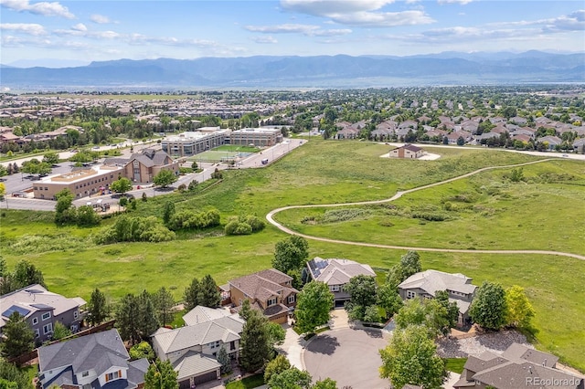 10258 Pennington Ln, Highlands Ranch, CO 80126 - aerial view of residential area featuring a mountain backdrop