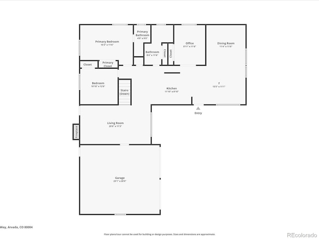 6943 Oak Way, Arvada, CO 80004 - view of home floor plan