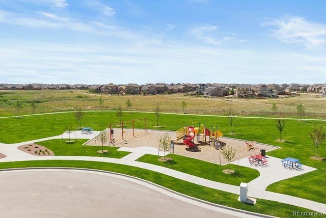 10649 Mt Emerald Dr, Peyton, CO 80831 - view of green lawn with a residential view