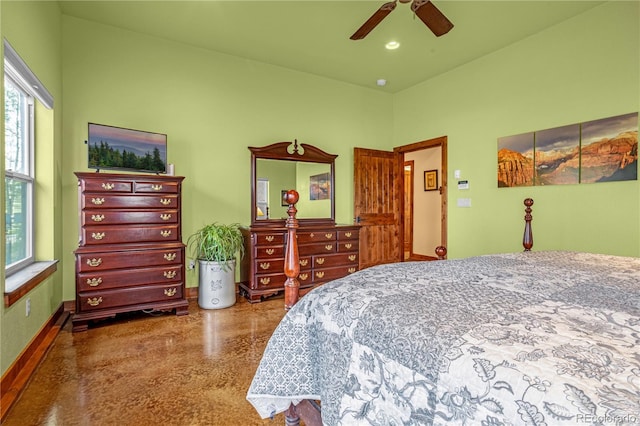 17595 Black Forest Rd, Colorado Springs, CO 80908 - bedroom with multiple windows and a ceiling fan