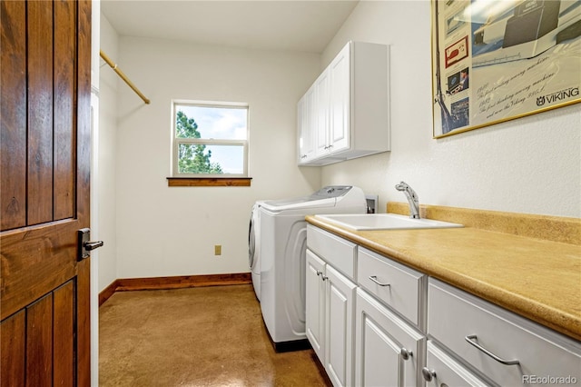 17595 Black Forest Rd, Colorado Springs, CO 80908 - laundry room with cabinet space and washing machine and clothes dryer